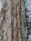 INTO THE EAST 25 Autumn/Winter Silk Hemp Flower Shadow Dress ITE-E1DGSS011KT21DS-QKQ Light Khaki